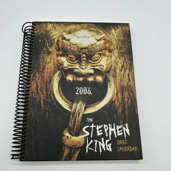 The Stephen King Library Desk Calendar 2006 Spiral-bound With Trivia & Facts NEW - Picture 1 of 4